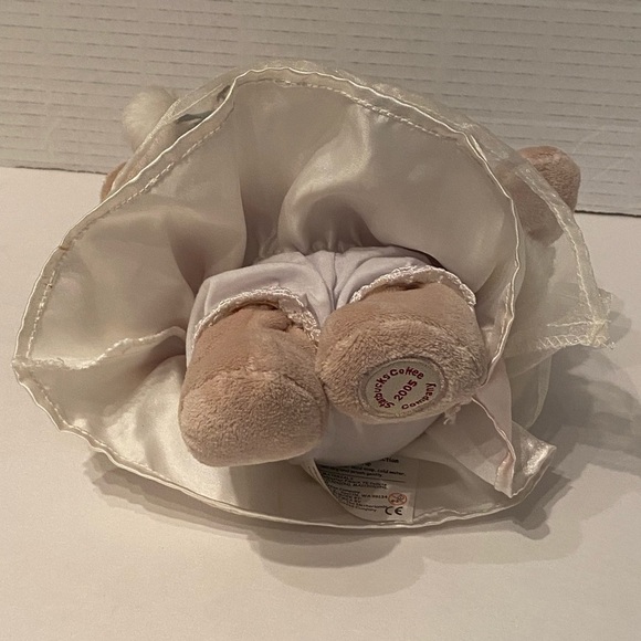 Starbucks Tan Bearista Girl Bear 43rd Edition 2005 With Tags Red Velvet Coat 9” - Picture 10 of 14